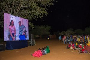 Eldoret Film Festival travelling cinema screening at Lokna Village, West Pokot County on 22nd November, 2023